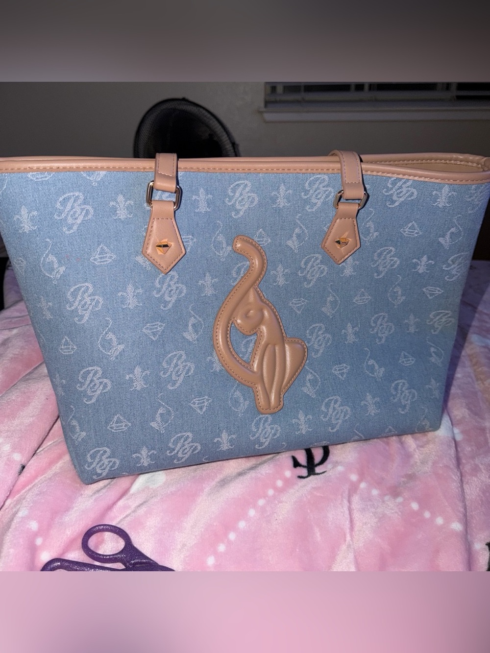 Brand new Baby Phat Blue Monogram Tote 🎀